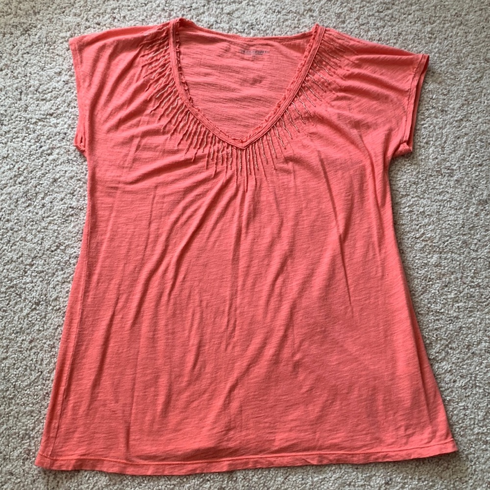 Calvin Klein Coral Beaded Short-sleeve Tee